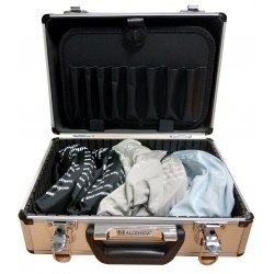 Aluminium case with 5 alcohol, drug, fatigue simulation glasses of your choice