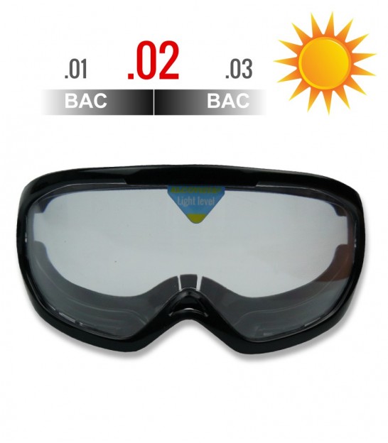 Residual level Impairment Goggle , CLEAR , BAC .01 - .03