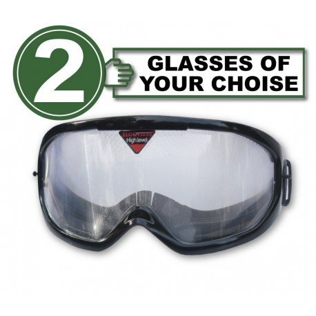 Pack with 2 alcohol simulation goggles