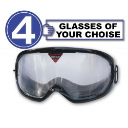 Pack with 4 drunk glasses