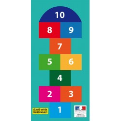 Parcours jeu de la marelle 2,50 x 1,20 m