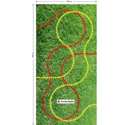Percorso alcol e droga 1,50 m x 3,00 m, personalizzabile 