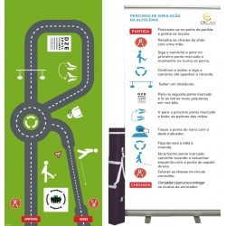 Percorso "test de Romberg" 3,50 x 1,50 m + Rolup esplicativo