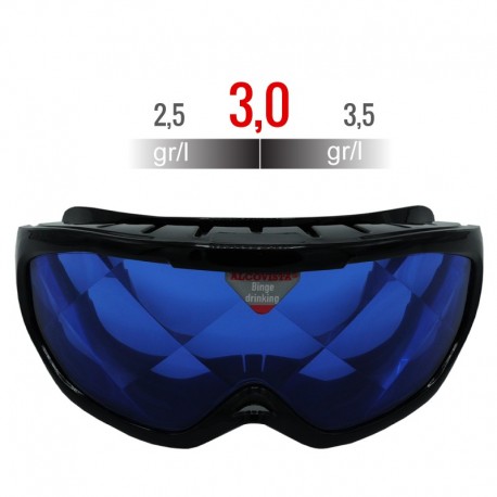 Gafas de Simulación Alcoholémia , tasa 2,5º - 3,5º "totalmente borracho"
